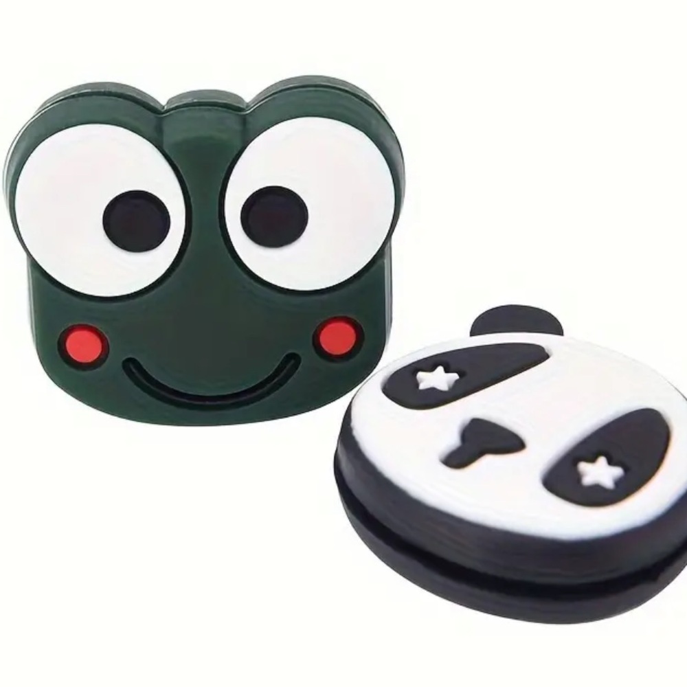 Bundle of Cartoon Tennis Racket Dampener Silicone Shock Absorbers, 8 total - Picture 3 of 6
